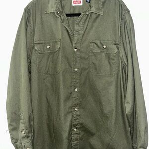 Wrangler Dark Green Casual Shirt